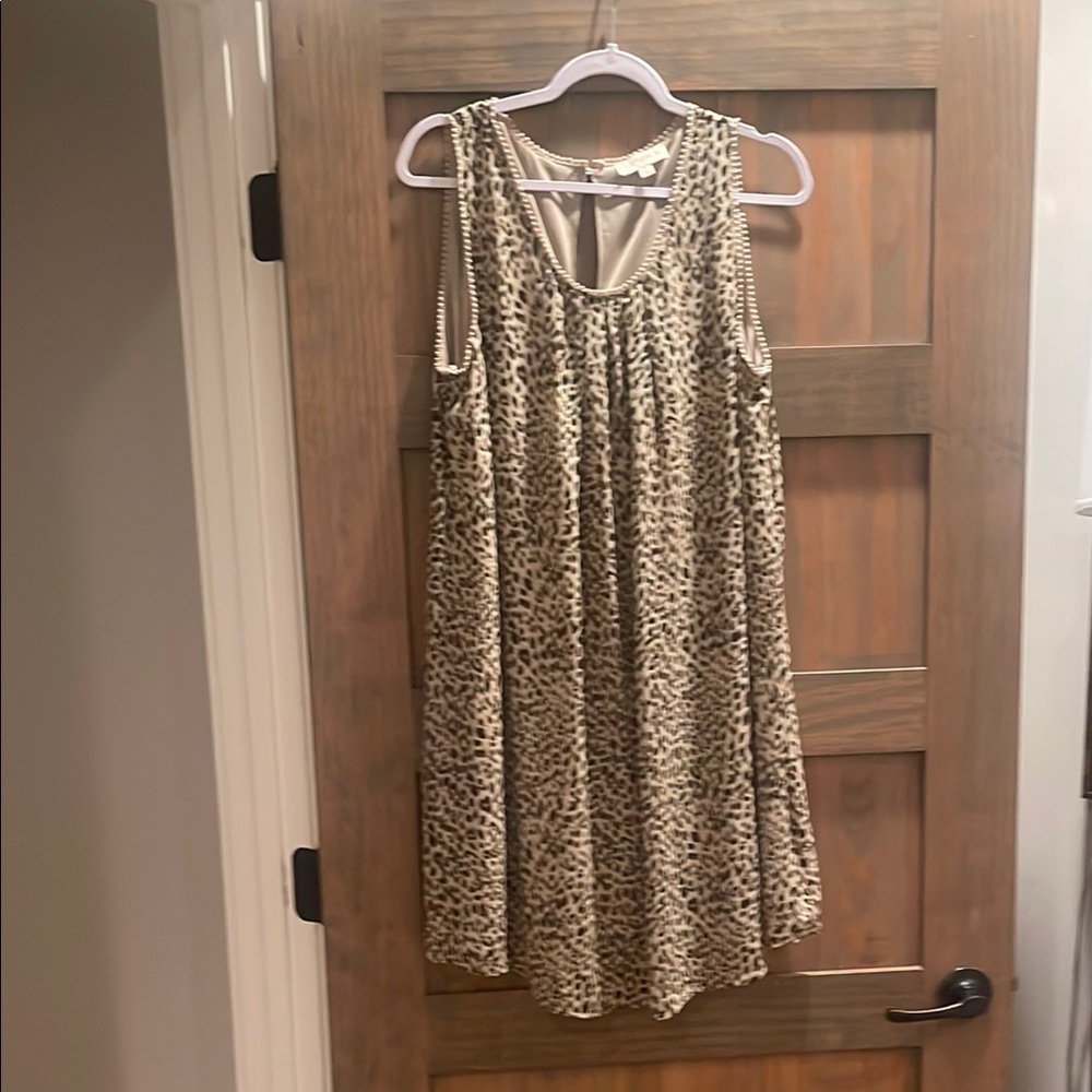 Leopard Print Sleeveless Dress
